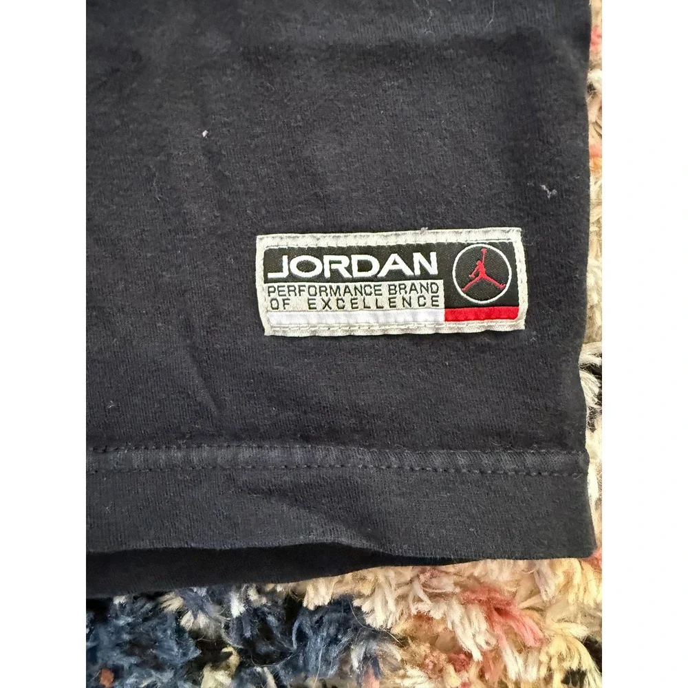 Jordan Mens Jumpman Circle Graphic T-Shirt Black Red Large Short Sleeve Tee